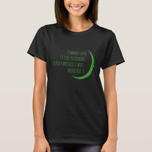 常識は制汗剤のようなもの グラフィック Tシャツ (正面)