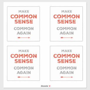 常識を再び普及させる シール