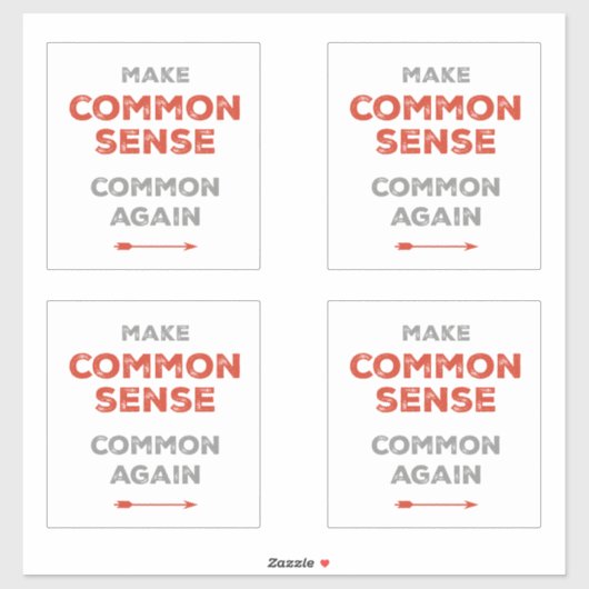 常識を再び普及させる シール (シート)