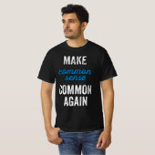 常識を再び普及させる Tシャツ (正面フル)