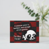 常識を持っていると天才になる ポストカード (スタンド正面)