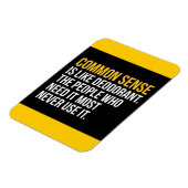 常識的にはデオドラントおもしろい諺TRUIS マグネット (左側)