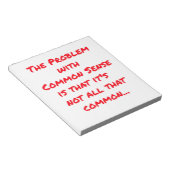 「常識」 ノートパッド (アングル)