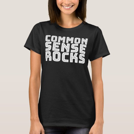 常識 – ロジックユーモア Tシャツ (正面)