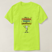 常識 (6a) tシャツ (デザイン正面)