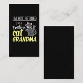 常退職した勤の猫のおばあちゃん引退 名刺 (正面/裏面)