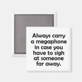 常運にメガホン マグネット (正面/裏面)