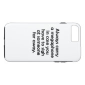 常運にメガホン Case-Mate iPhoneケース (裏面(横))