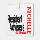 常駐アドバイザーの方が優れたカスタム セラミックオーナメント (左)