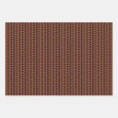 帽子おもしろいとクリスマスオーナメントを持つ鳥 ラッピングペーパーシート (正面3)