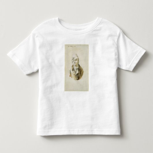 帽子および目パッチとの自画像 トドラーTシャツ (正面)