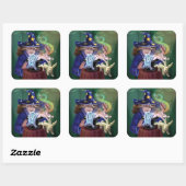 帽子からうさぎを引っ張る魔術師 スクエアシール (シート)