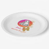 帽子かわいらしとミッテンスの冬のシーズン明るい ペーパープレート (アングル)