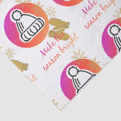 帽子かわいらしとミッテンスの冬のシーズン明るい 薄葉紙 (詳細)