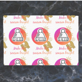 帽子かわいらしとミッテンスの冬のシーズン明るい 薄葉紙