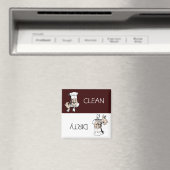 帽子で汚れたシェフをクリーン食洗機 マグネット (インサイチュ (食洗機))