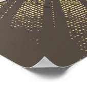 帽子とウィングをレイに貼ったカスタムスカル ポスター (角)