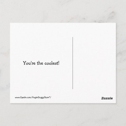 帽子とカッコいいサングラスの2つのゴールデンレトリバー ポストカード (裏面)