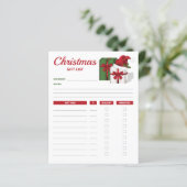 帽子とギフトボックス – クリスマスギフトリストのプラン (スタンド正面)