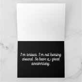 帽子とクロッグを履いた白いアラビアンホース カード (内部)