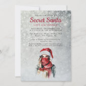 帽子とスカーフグレーシークレットサンタクリスマスパーティー 招待状 (正面)