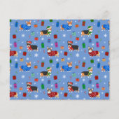 帽子とセーターが可愛いクリスマスコーギー (正面)