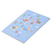 帽子とセーターが可愛いクリスマスコーギー ノートパッド (アングル)