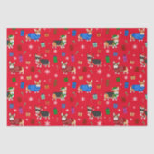 帽子とセーターが可愛いクリスマスコーギー 薄葉紙 (正面)