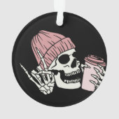 帽子とドリンクのスケルトン オーナメント (裏面)