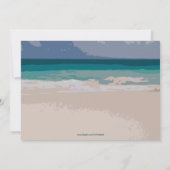 帽子とビーチシューズバチェロレッテ招待状 招待状 (裏面)