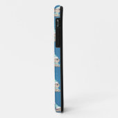 帽子とマフラーをつけたスノーバニーのお祭りアート Case-Mate iPhoneケース (裏面/左)