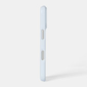 帽子とマフラーをつけた雪だるま。雪が好き iPhone 16ケース (右側面)