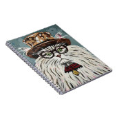 帽子とメガネをかけている猫 ノートブック (右側)