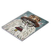 帽子とメガネをかけている猫 ノートブック (左側)