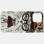 帽子とメガネをかけている猫 Case-Mate iPhoneケース (裏面 (横))