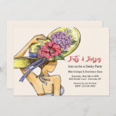 帽子と馬のダービー 招待状 (正面/裏面)