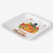 帽子とPで感謝祭の離れパンプキン ペーパープレート (傾斜あり)