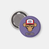 帽子にカセットテープを貼ったチンポ マグネット (正面/裏面)