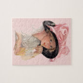 帽子にサイッピングソーダの女の子 ジグソーパズル (横)