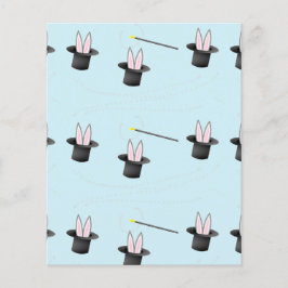 帽子に入ったバニーと青い魔法