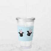 帽子に入ったバニーと青い魔法 アクリルタンブラー (右)