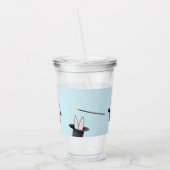 帽子に入ったバニーと青い魔法 アクリルタンブラー (左)