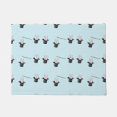 帽子に入ったバニーと青い魔法 ドアマット (正面)