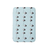 帽子に入ったバニーと青い魔法 バスマット (正面縦)