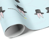 帽子に入ったバニーと青い魔法 ラッピングペーパー (ロールコーナー)