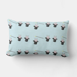 帽子に入ったバニーと青い魔法 ランバークッション