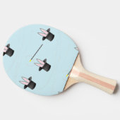 帽子に入ったバニーと青い魔法 卓球ラケット (横)