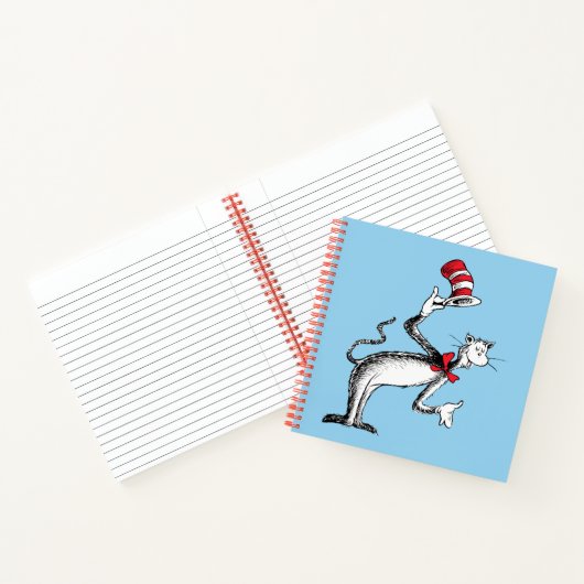 帽子ねこがお辞儀をする ノートブック (内部)