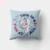 帽子ねこ | 全然楽しくない クッション (裏面)