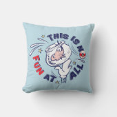 帽子ねこ | 全然楽しくない クッション (正面)